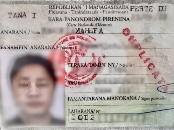 National Identity Card Malagasy